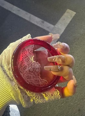 高品质车厘子红猫眼手镯白月光玛瑙和田平替女款简约抖音电商爆款