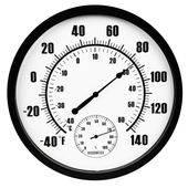 三印温湿度计直径25CM大表盘温度计湿度计壁挂式 高精度免电池室内