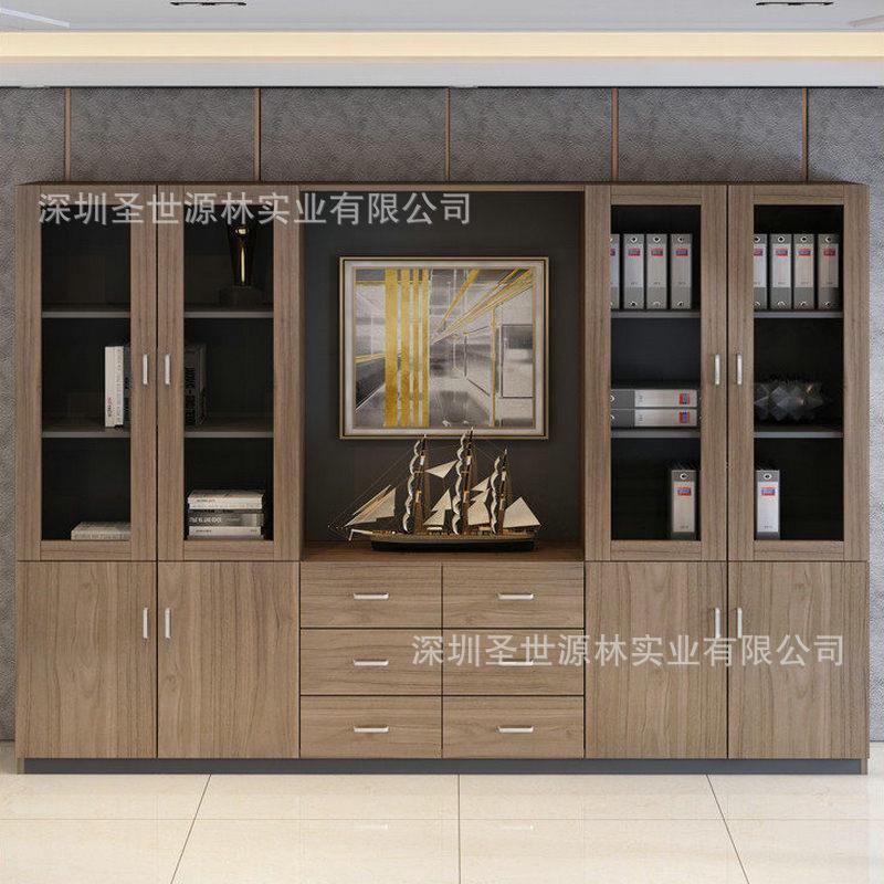 直销木质文件柜大背景资料储物柜经理办公室大隔断背后柜
