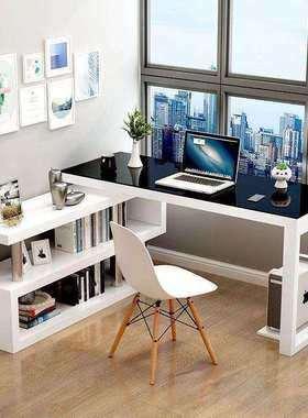 旋转电脑桌台式家用学生学习桌子转角办公写字台简