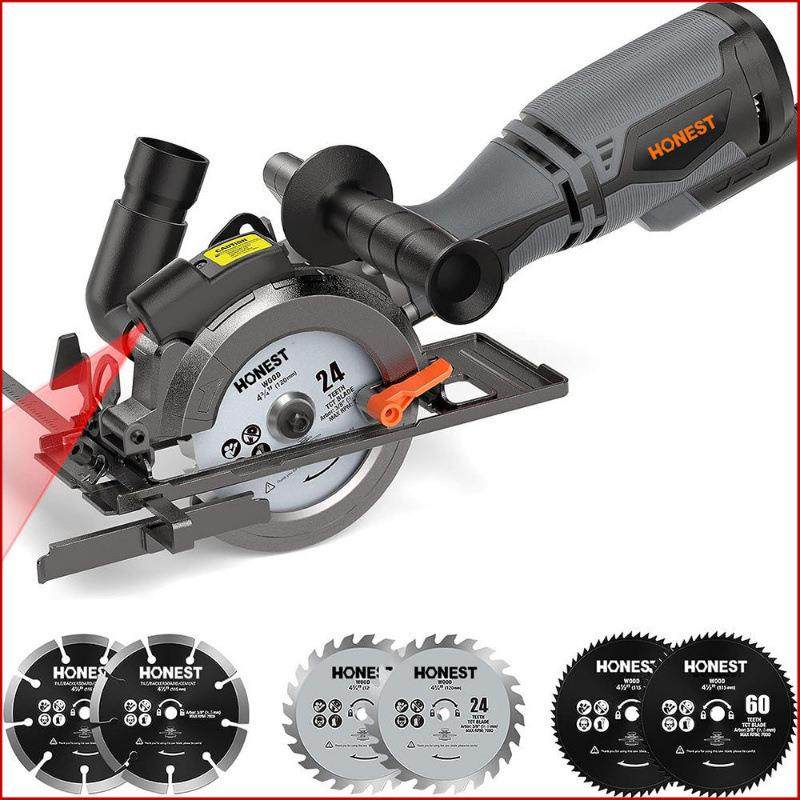 220V手持电圆锯木工电锯单手小型多用切割机木工小锯手提锯手电锯