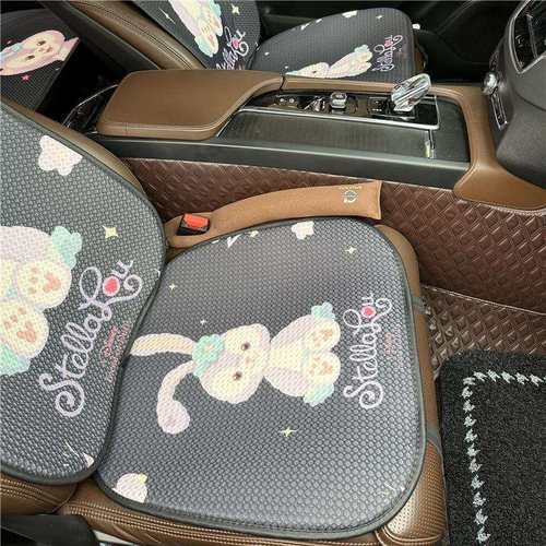 四季通用汽车坐垫透气可爱夏季车内屁垫车载装饰座套夏季卡通