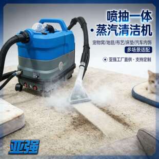 高温蒸汽喷抽一体机除味清洗顽固污迹吸油污清洗机商用蒸汽清洗