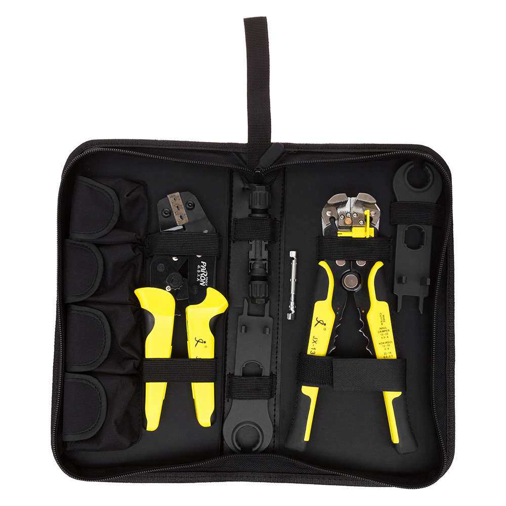 4代光伏连接器压接压线钳套装太阳能板发电工程安装维修组装工具