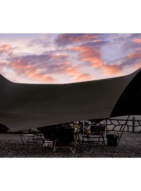 morningstar超轻多人户外露营轻量化防雨遮阳便携25平八角黑胶天