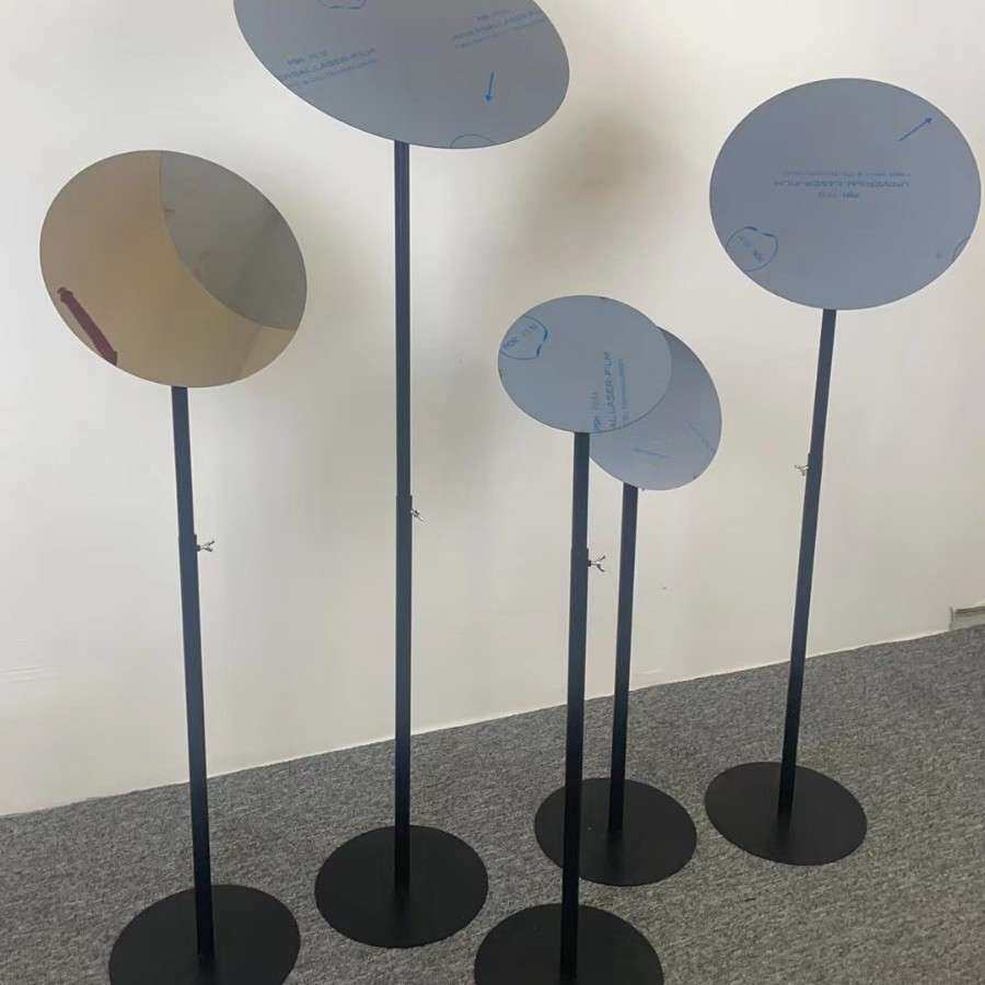 婚礼展示不锈钢镜面路引婚庆道具舞台出场区摆件橱窗装饰铁艺摆台