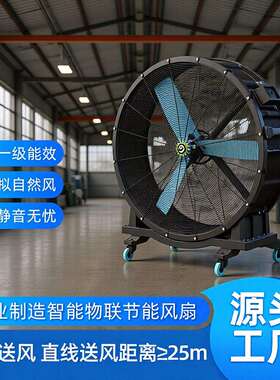 移动大风扇DM48移动大风扇厂房车间工业扇送风永磁落地电风扇强劲