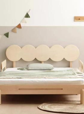 北美硬枫木实木豌豆荚床悬浮床樱桃木简约现代男孩女孩推拉沙发床