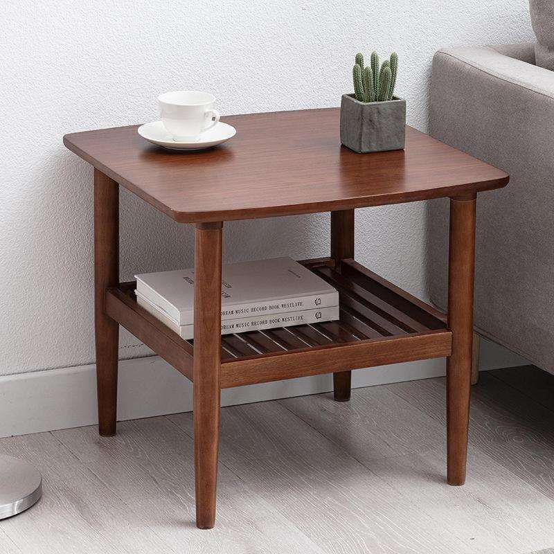 实木茶几桌客厅家用沙发边几边柜角小方桌正方形小型置物喝茶桌子