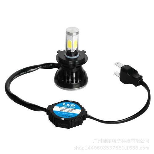 2个G5汽车LED大灯30W 3200LM H4汽车LED大灯聚光灯泡改装前照灯