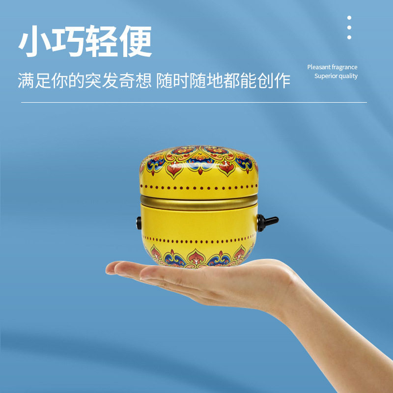 迷你指尖拉胚机铝合金转盘玩具