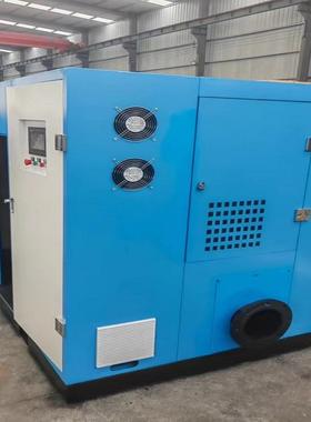 搅拌站水泥厂粉尘输送4立方双螺杆鼓风机静音低压空气螺杆鼓风机