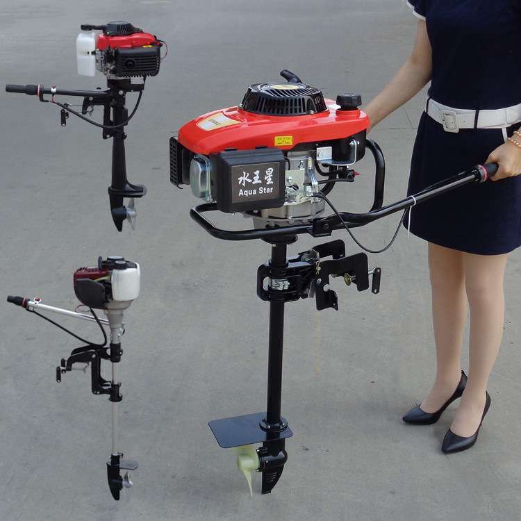 农用渔船船尾外挂机 小型船尾推动机 汽油船挂机招商