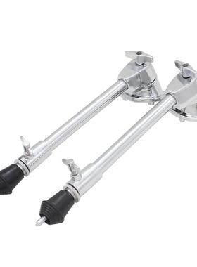 架子鼓鼓腿低音鼓爵士鼓固定鼓腿铁电镀2个装底鼓支架腿乐器配件