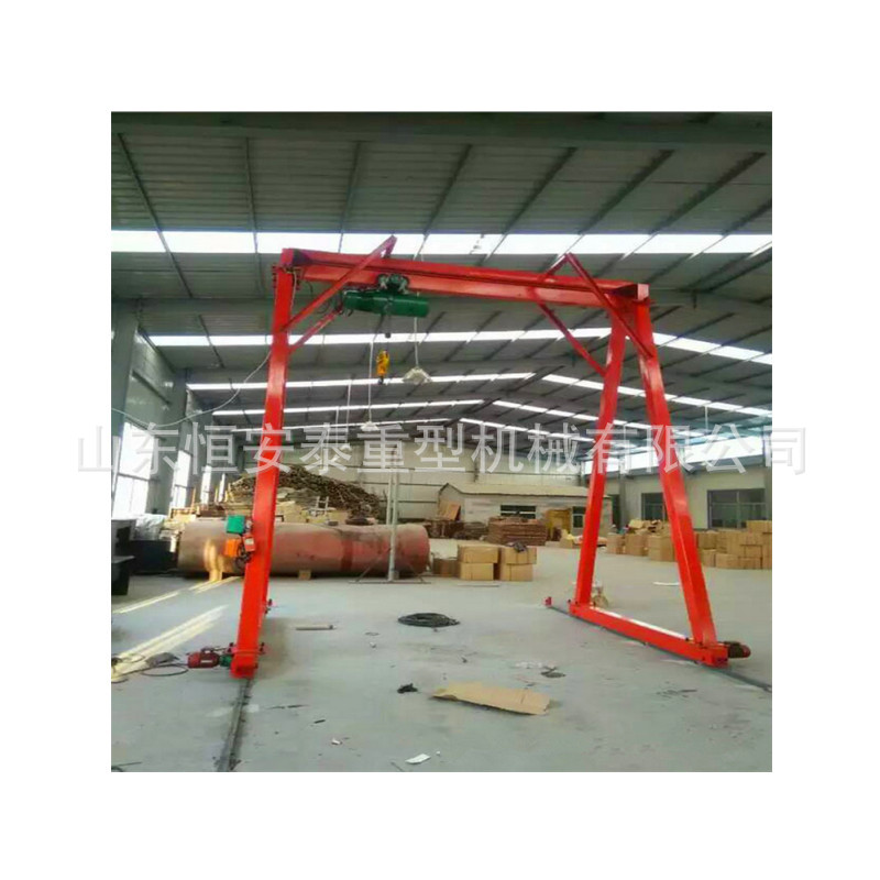 小型龙门架升降电动门式起重机2吨移动龙门吊