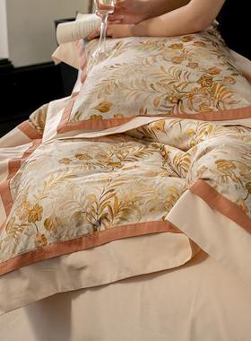 繁花似锦~100支全棉四件套田园花卉纯棉被套床单双人加大1.8/2.2m