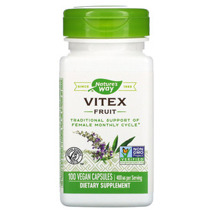 现货美国 Nature s way vitex 圣洁莓贞洁果黄体酮孕酮LH低内分泌
