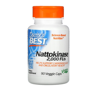 现货美国Doctor's Best 纳豆激酶 Nattokinase 2000FU 90粒胶囊