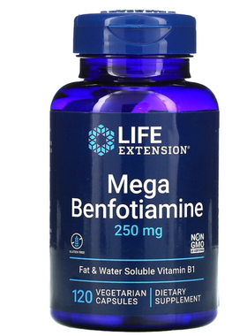 原装 美国苯磷硫胺Life Extension Benfotiamine维生素B1硫胺素