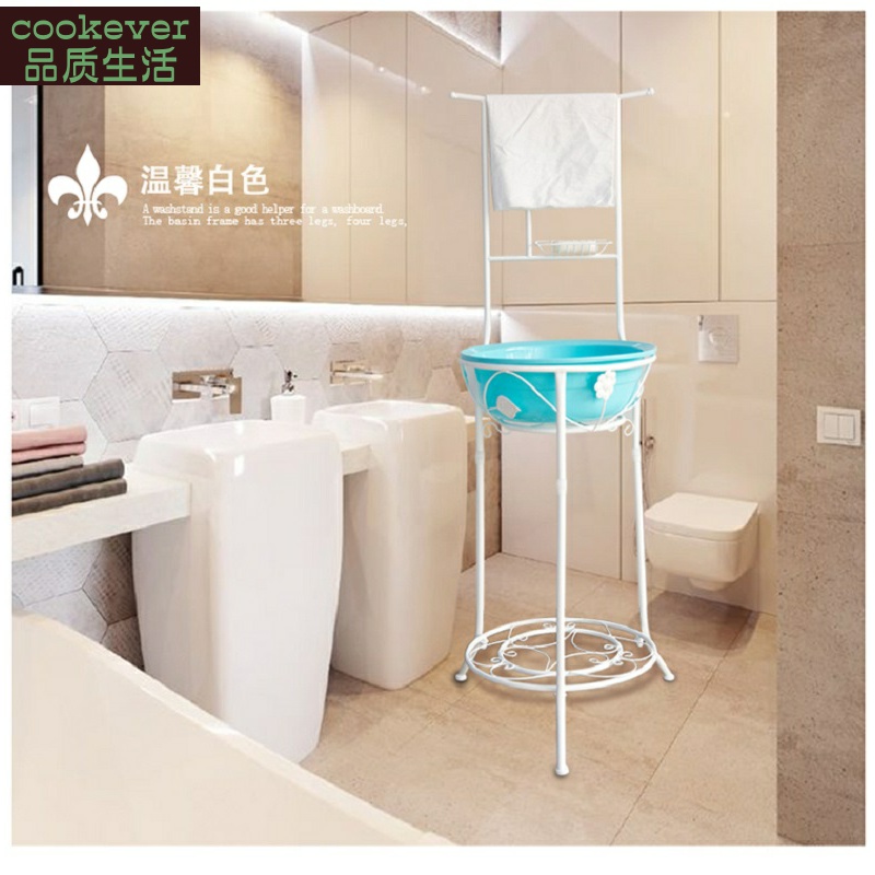 新品欧式脸盆卫生间洗脸架子落地多功能家用毛巾架欧式架铁艺老式在类目 住宅家具, 架类, 面盆架中 - 来自Buy2taobao.com提供专业的淘宝代购服务
