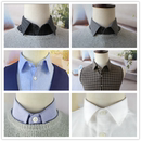 高端全棉磨毛假领子男百搭毛衣衬衫 饰领方领节约领假领 衣领保暖装