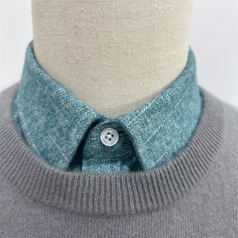 钻石假领子单郎纯棉磨毛马甲式