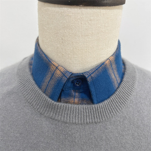 上海节约领男女通用百搭毛衣磨毛衬衫 饰领节约领 衣领男方领装