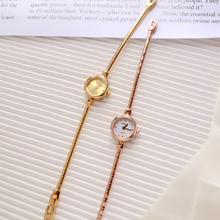BABILA时尚小金表简约气质极细轻奢手链表金店专柜同款防水小女表