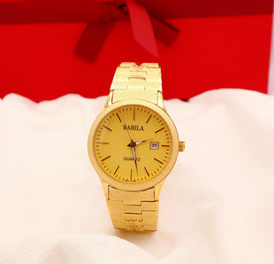厂家直批BABILA抖音爆款越南砂金不掉色高档男士潮流商务石英手表