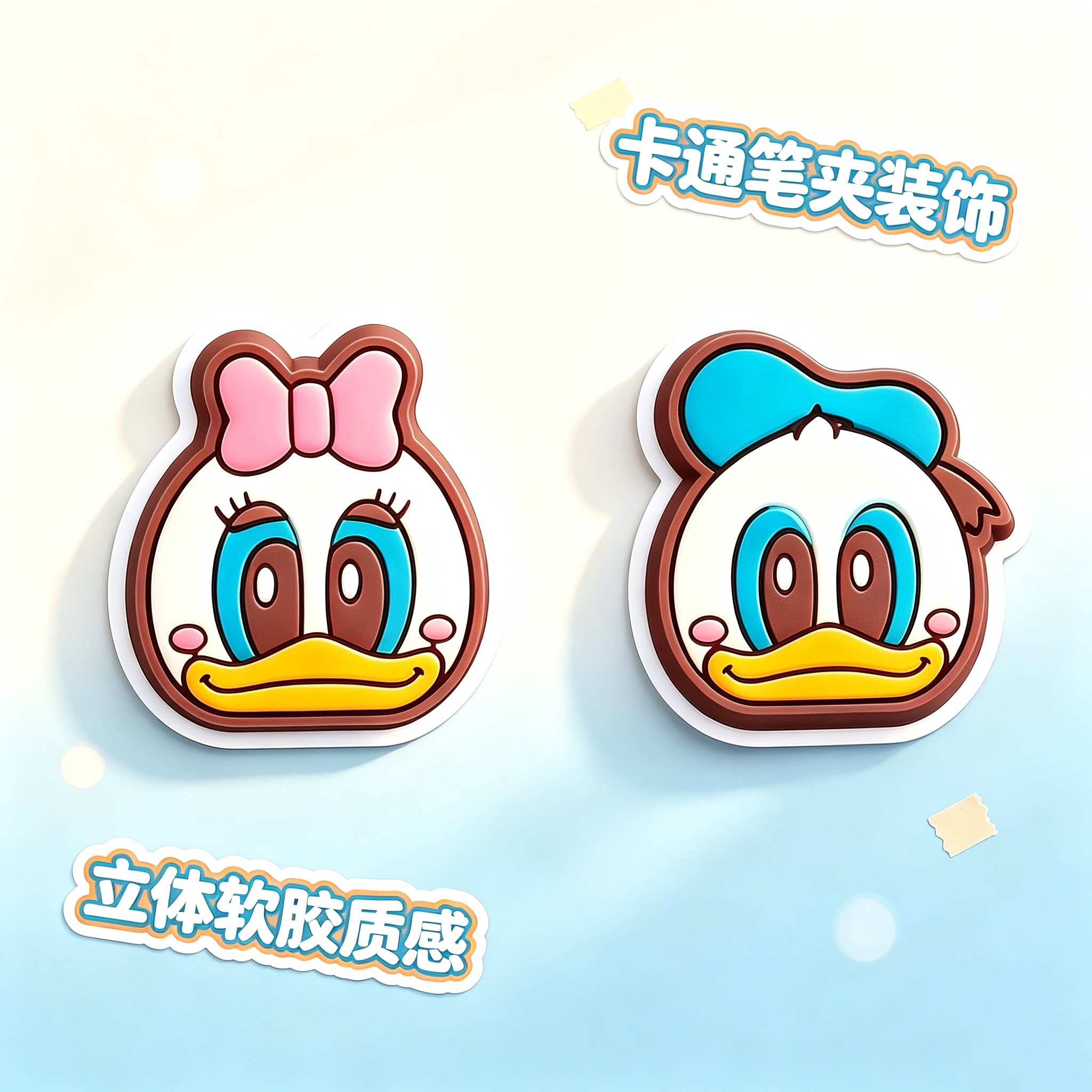 进口笔夹装饰99%孩子喜欢正品图片