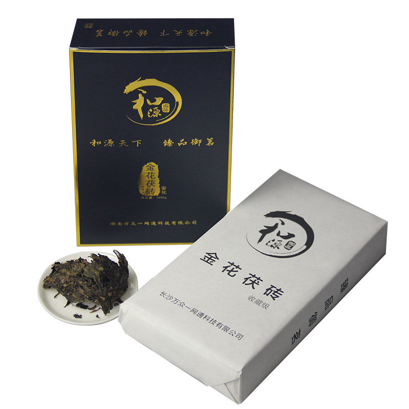 和源御品金花茯砖安化手筑黑茶叶