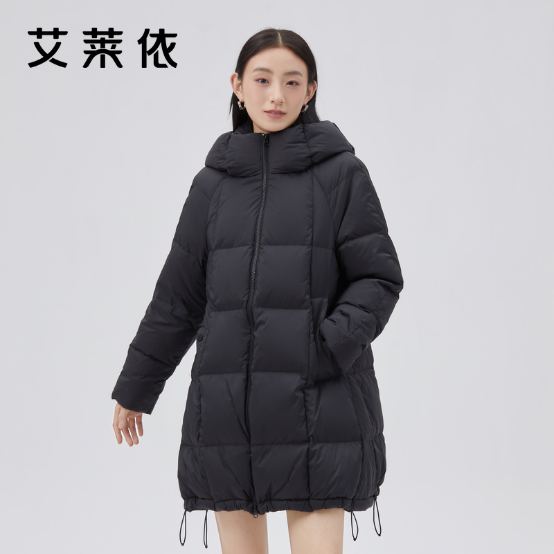 艾莱依羽绒服简约A型外套