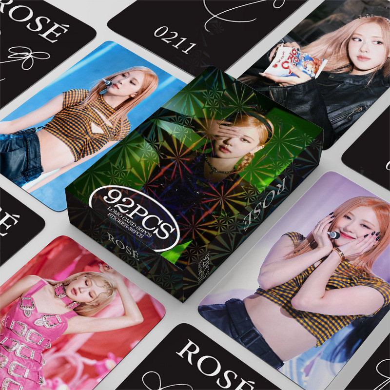 新款现货92张LOMO卡ROSE周边