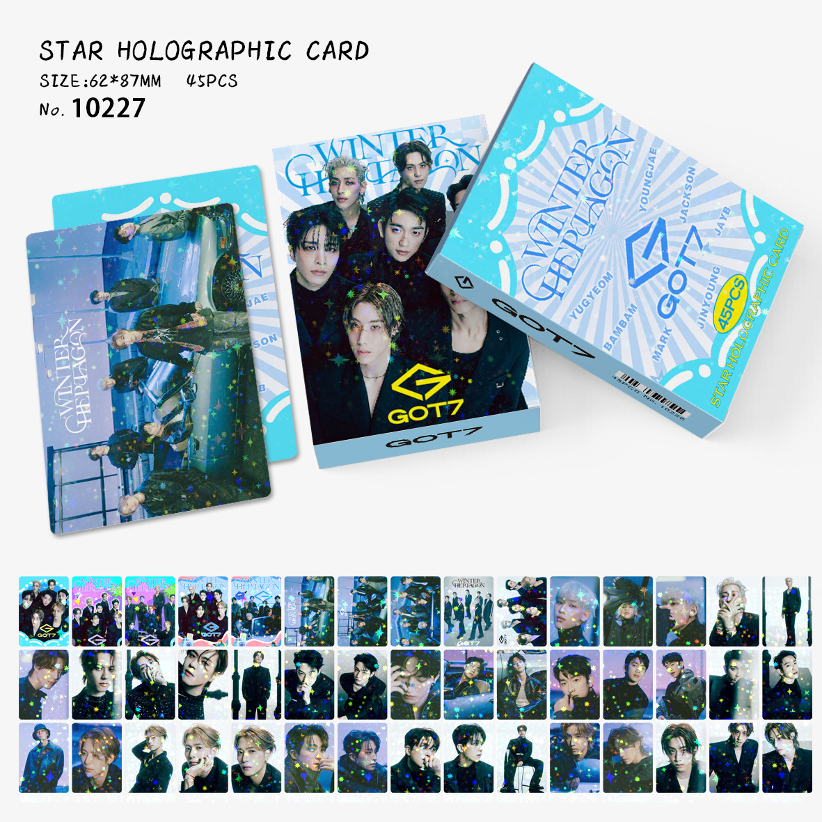 现货45张满天星小卡GOT7新款周边