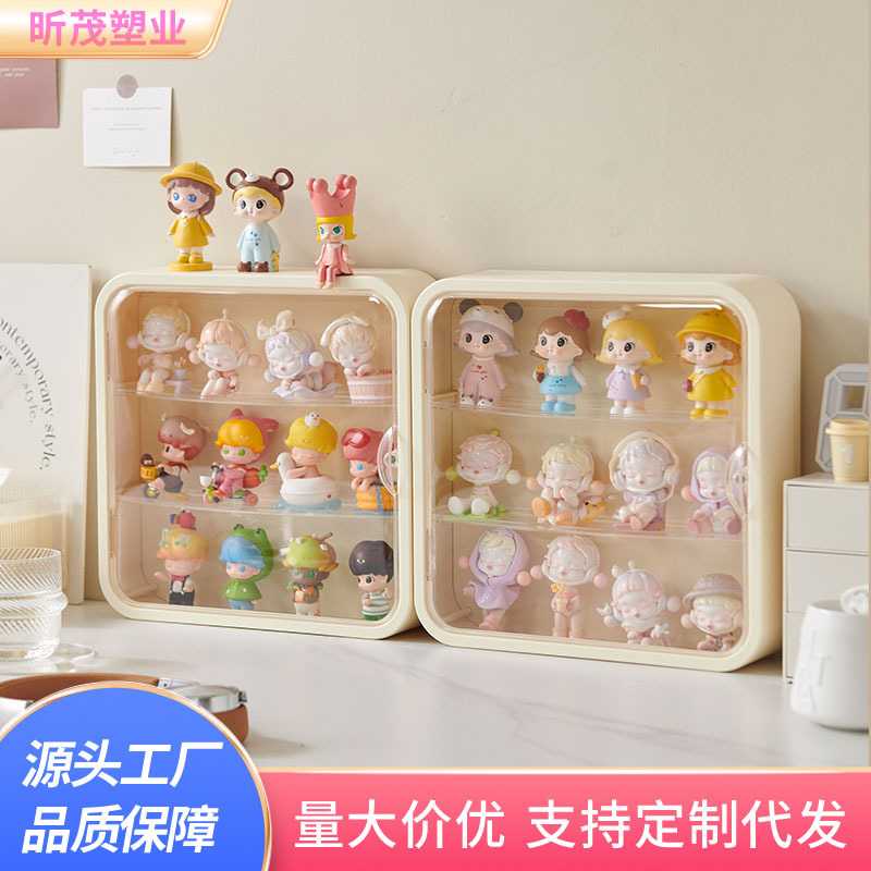 盲盒收纳展示架壁挂式泡泡玛特展示盒公仔防尘挂墙上手办柜娃娃框
