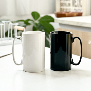 简约好看大容量陶瓷杯子办公家用喝水杯子500ml啤酒杯茶杯马克杯