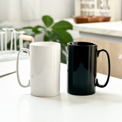 简约好看大容量陶瓷杯子办公家用