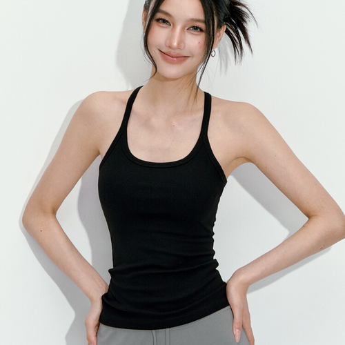 女瑜伽细肩带美背运动背心可外穿