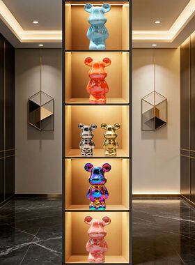 暴力熊轻奢客厅装饰摆件套装