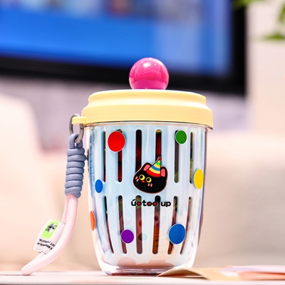 外带水果杯便携式双层沥水