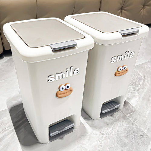 手按脚踩垃圾桶带盖大号大容量