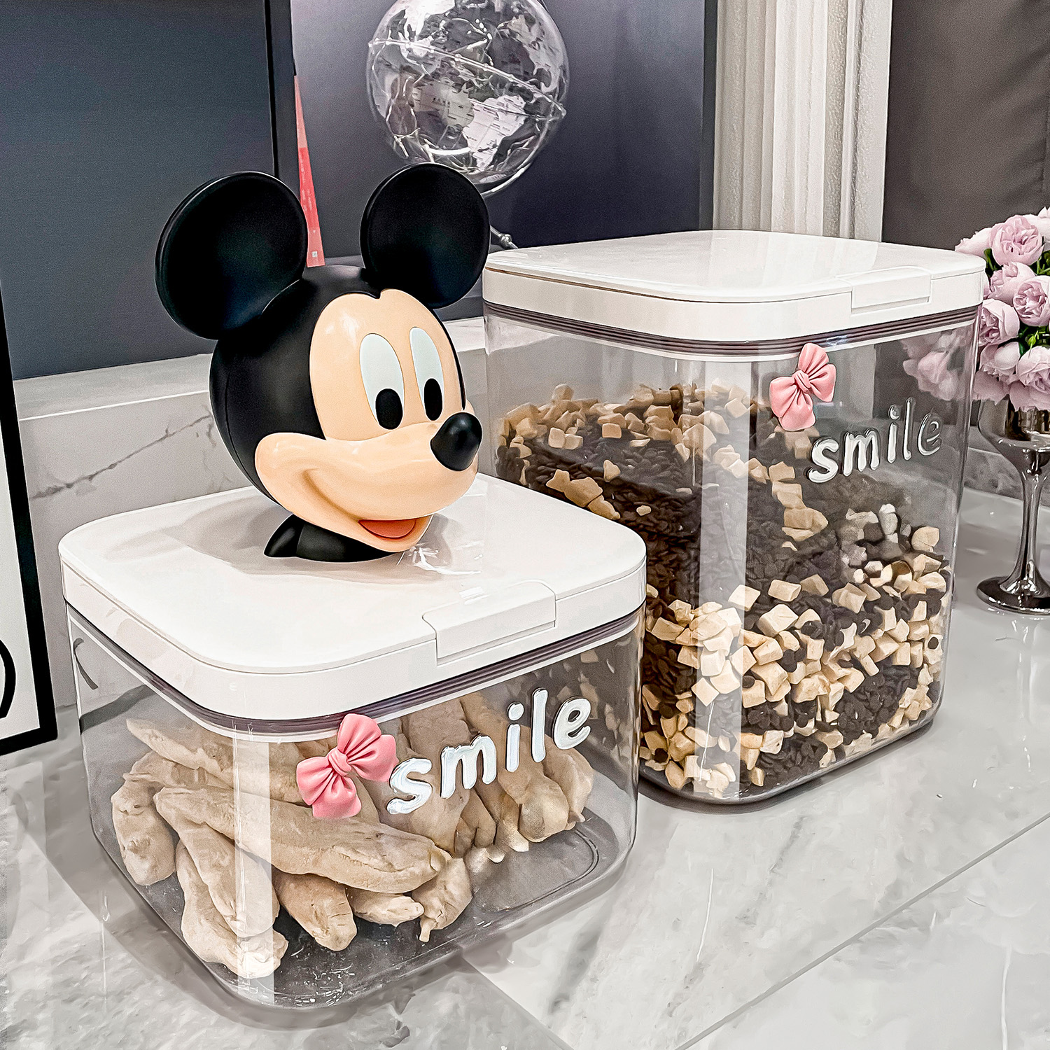 猫粮储存桶狗粮密封罐防潮储粮桶宠物粮食用品收纳盒子储存真空桶