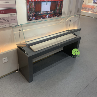 博物馆实木展示柜文物展览陈列柜建党展厅柜台古董艺术品展柜定制