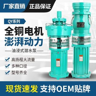 380v高杨程三相高压农用6寸抽水泵喷淋泵 国标潜水泵大流量油浸式