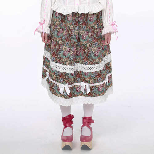 原创设计蕾丝日系复古半身裙复古