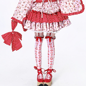 MEME原创蛋糕裙 古早Lolita昭和复古少女半身裙 可爱改良和服裙子