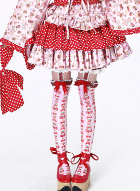 MEME原创蛋糕裙 可爱改良和服裙子 古早Lolita昭和复古少女半身裙