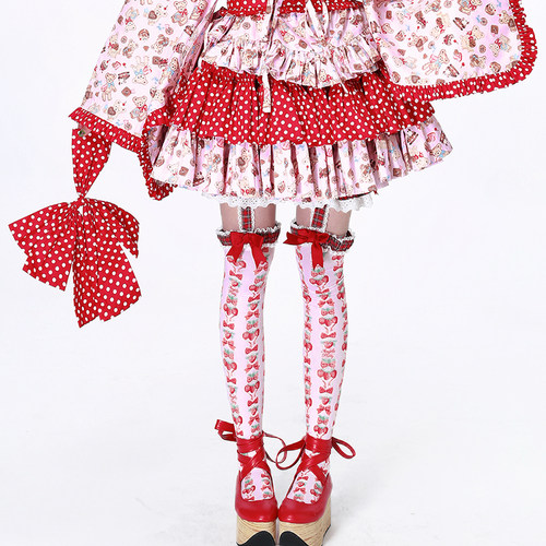 原创设计改良和服可爱小熊蛋糕裙