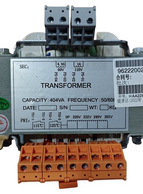 奥的斯专用变压器HAA225AD1 404VA、60V/4.9A、110V/1A  原装现货