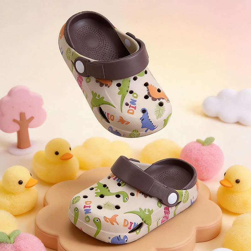 儿童洞洞鞋2026夏季新款卡通男童凉拖鞋防滑软底包头防撞小孩宝宝